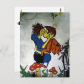 落書き：恋 –  ポストカード (正面/裏面)