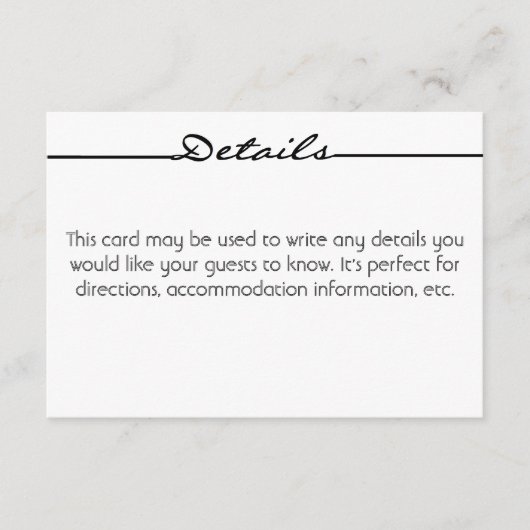 「落書き」詳細カード エンクロージャーカード (正面)