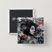 落書きPin 缶バッジ (正面&裏面)