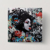 落書きPin 缶バッジ (正面)