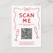 落書きQRコード結婚式 エンクロージャーカード (正面)