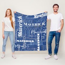 落書モダンき青のロングネームパターン