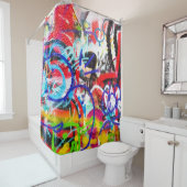 落書熱狂するき シャワーカーテン (インサイチュ)