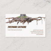 落木根の除去と木の掘削 名刺 (裏面)