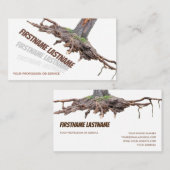 落木根の除去と木の掘削 名刺 (正面/裏面)