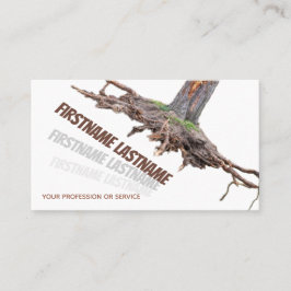 落木根の除去と木の掘削 名刺