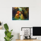 落水中のレズビアン ポスター (ホームオフィス)