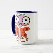 落着きのなさのマグ マグカップ (正面左)