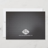 落着きのなさの紡績工の男の子の誕生日の招待状 招待状 (裏面)