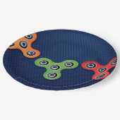 落着きのなさの紡績工の誕生会のプレート ペーパープレート (アングル)