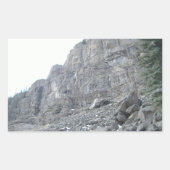 落石シール 長方形シール (正面)