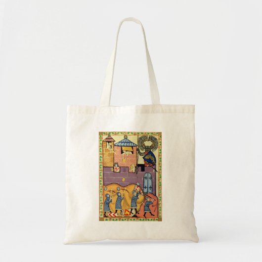 落石， 14世紀Codex Manesse トートバッグ (正面)