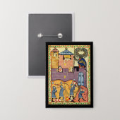 落石， 14世紀Codex Manesse 缶バッジ (正面/裏面)