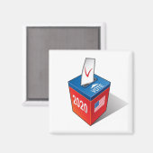 落票の投票箱。 マグネット (正面/裏面)