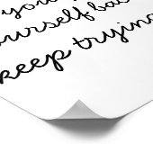 落胆しないポスター(やる気を起こさせる) ポスター (角)