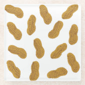 落花模様 ガラスコースター (正面)