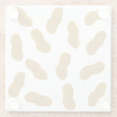 落花模様 ガラスコースター (裏面)