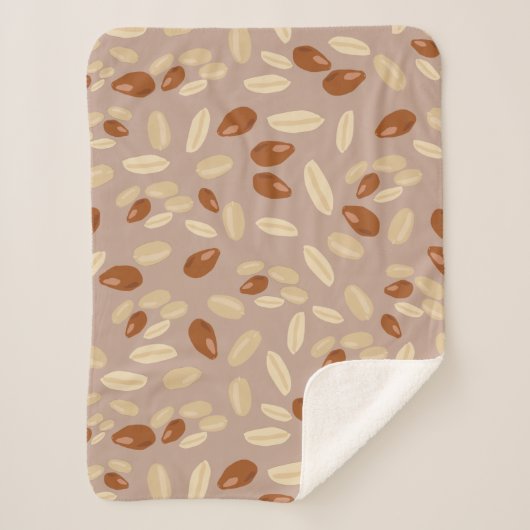 落花模様 シェルパブランケット (正面)