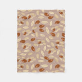 落花模様 フリースブランケット (正面)