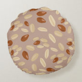 落花模様 ラウンドクッション (裏面)
