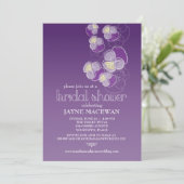 落花紫グラデーションブライダルシャワー 招待状 (スタンド正面)