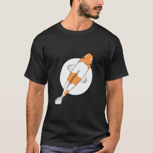 落葉コイ魚ブロッキング鯉錦鯉の池アムール Tシャツ