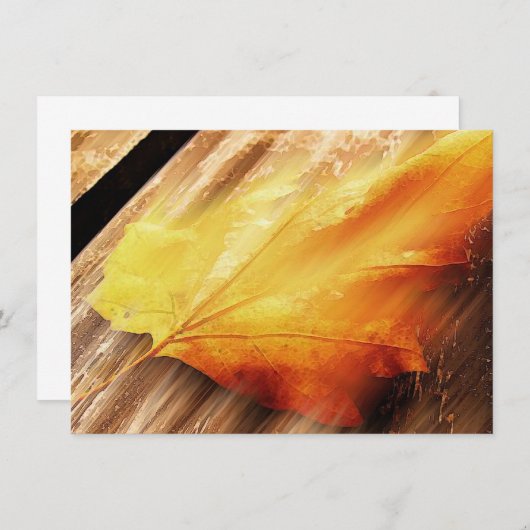 落葉招待状 招待状 (正面/裏面)