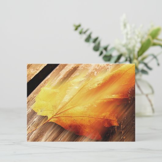 落葉招待状 招待状 (スタンド正面)