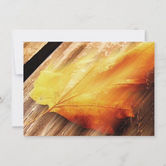 落葉招待状 招待状 (正面)