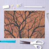 落葉樹林のハロウィンのティッシュペーパー 薄葉紙 (クラフト)