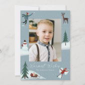 落雪写真お洒落 シーズンカード (正面)