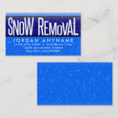 落雪名刺による除雪 名刺 (正面/裏面)