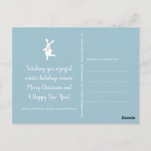 落雪白青の家族の写真集 ポストカード (裏面)