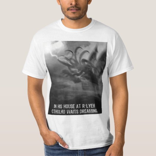 落雷Cthulhu Tシャツ (正面)