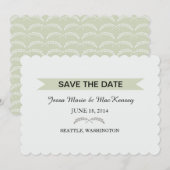 葉および旗 セーブザデート (正面/裏面)