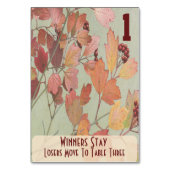 葉および果実Bunco #1 テーブルナンバー (裏面)