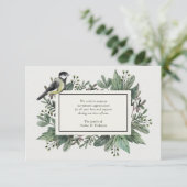 葉および鳥の死別のサンキューカード サンキューカード (スタンド正面)