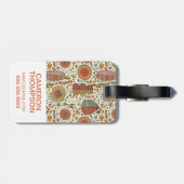 葉から成っているカスタムな写真の夏の花パターン ラゲッジタグ (裏面横)