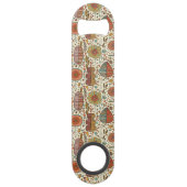 葉から成っている夏の花パターン スピード栓抜き (正面)