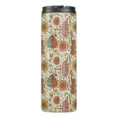 葉から成っている夏の花パターン タンブラー (裏面)