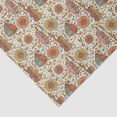 葉から成っている夏の花パターン 薄葉紙 (詳細)