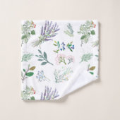 葉かわいらしのハーブと自然愛好家のための植物 バスタオルセット (ウォッシュタオル)