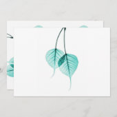 葉かわいらし板 招待状 (正面/裏面)