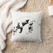 葉が並んだパスの仲間 クッション (ブランケット)