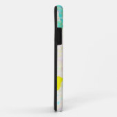 葉が付いているpointilismの世界地図の地図を描きます Case-Mate iPhoneケース (裏面/右)