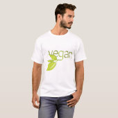 葉が多いビーガン Tシャツ (正面フル)