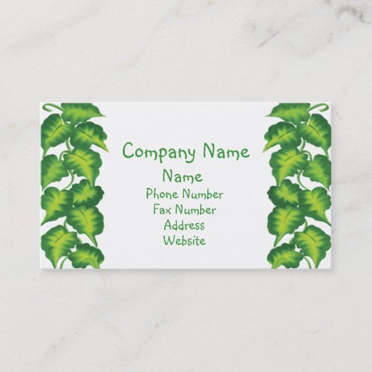 葉が多い名刺 名刺 (正面)