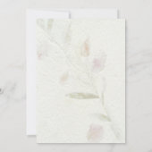 葉が多い植物の自然な庭園の結婚式 招待状 (裏面)