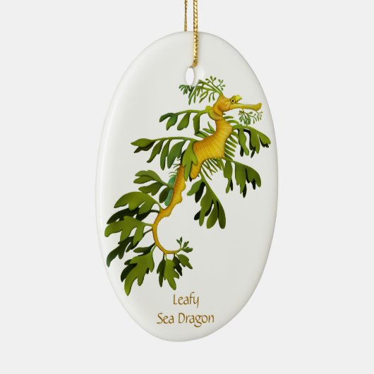 葉が多い海のドラゴンのカスタマイズ可能なオーナメント セラミックオーナメント (右)