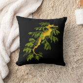 葉が多い海のドラゴンの芸術の枕 クッション (ブランケット)
